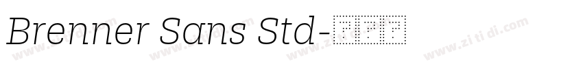 Brenner Sans Std字体转换 Brenner Sans Std字体转换